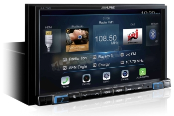 MÀN HÌNH ĐA PHƯƠNG TIỆN 2 DIN 7 INCH APPLE CARPLAY & ANDROID AUTO ALPINE iLX-702D